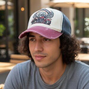 Route 66 Hat - Red, White, Blue - NEW!!